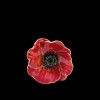 Керамични пръстени за салфетки- Макове - На супер цена