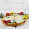 Керамичен часовник- Макове и Слънчогледи - На супер цена