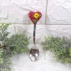 Чаена лъжичка украсена със сърце от полимерна глина - На супер цена