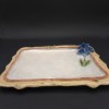 Керамична декоративна чиния- Цветя - На супер цена