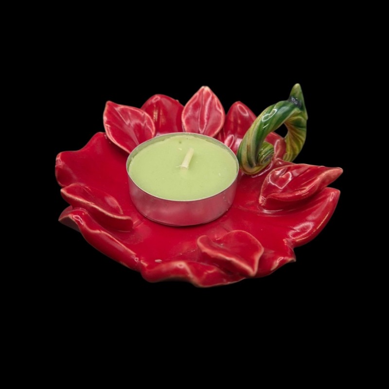 Керамичен свещник- Коледна звезда - На супер цена