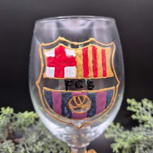 Халба за бира с логото на FC Barcelona